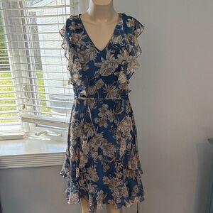 Tommy Hilfiger Blue Floral Mini Dress